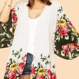 GORGEOUS KIMONO JACKET!! O/S NEW